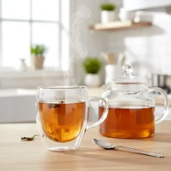 SZKLANKI TERMICZNE 2szt. 320ml Z PODWÓJNĄ SCIANKĄ DO KAWY HERBATY 139821