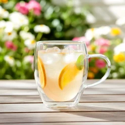 SZKLANKI TERMICZNE 2szt. 320ml Z PODWÓJNĄ SCIANKĄ DO KAWY HERBATY 139821