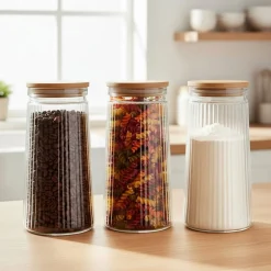 SZKLANY POJEMNIK KUCHENNY NA PRODUKTY SYPKIE 1,4L 229246