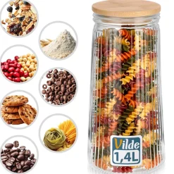 SZKLANY POJEMNIK KUCHENNY NA PRODUKTY SYPKIE 1,4L 229246