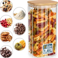 SZKLANY POJEMNIK KUCHENNY NA PRODUKTY SYPKIE 1,6L 229249