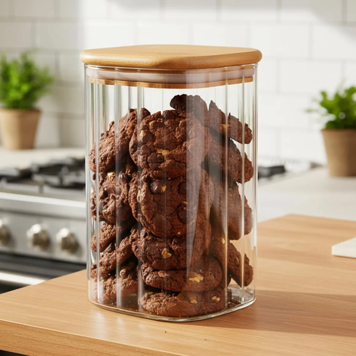 SZKLANY POJEMNIK KUCHENNY NA PRODUKTY SYPKIE 1,1L 229250