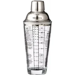 SZKLANY SHAKER BARMAŃSKI 400ml Z PRZEPISAMI KLAUSBERG KB-7647