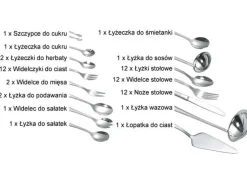SZTUĆCE KINGHOFF KH-3554 SATYNA 72 ELEMENTY