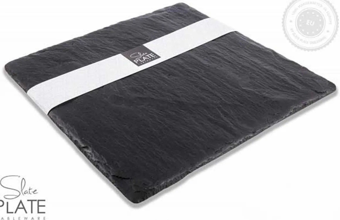 TALERZ Z KAMIENIA ŁUPKOWEGO ŚREDNI 30x30cm SLATE PLATE