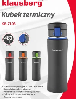 TERMICZNY KUBEK TERMOS 480ml KLAUSBERG KB-7103