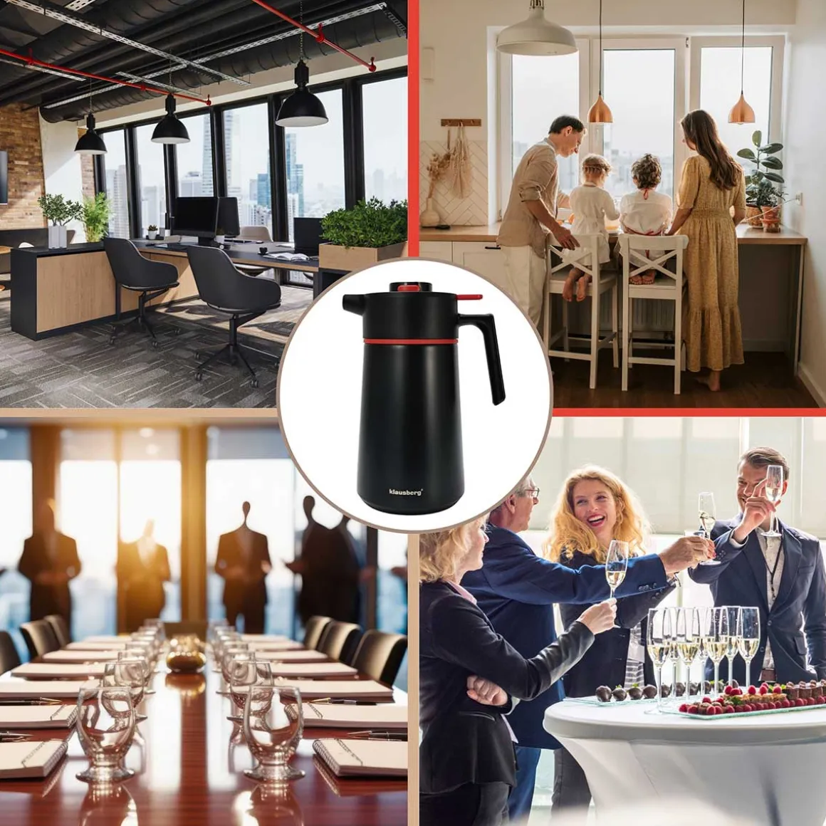 TERMOS DZBANEK KONFERENCYJNY NA KAWĘ HERBATĘ 2,5L KLAUSBERG KB-9013