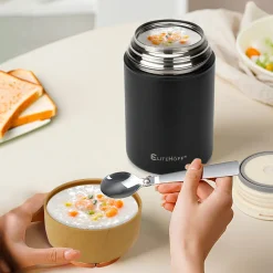 TERMOS OBIADOWY 1050ml Z MISKĄ I SKŁADANĄ ŁYŻKĄ E-8247