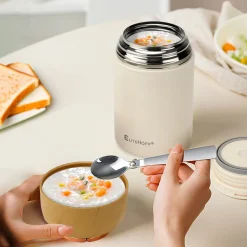 TERMOS OBIADOWY 1050ml Z MISKĄ I SKŁADANĄ ŁYŻKĄ E-8248