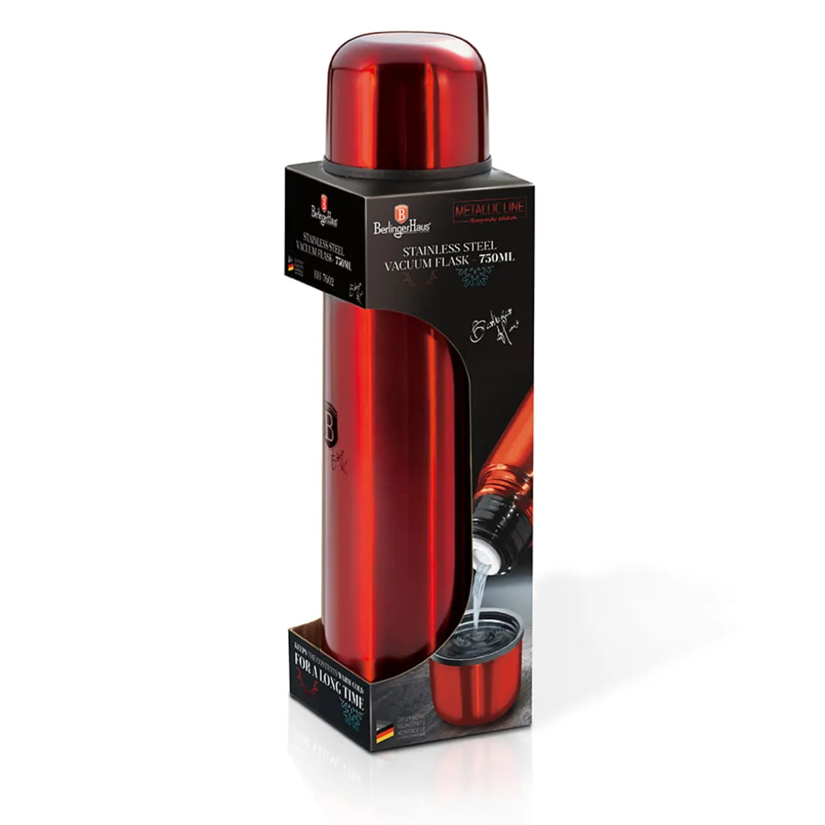 TERMOS STALOWY 0,75L BERLINGER HAUS BH-7602 BURGUNDY