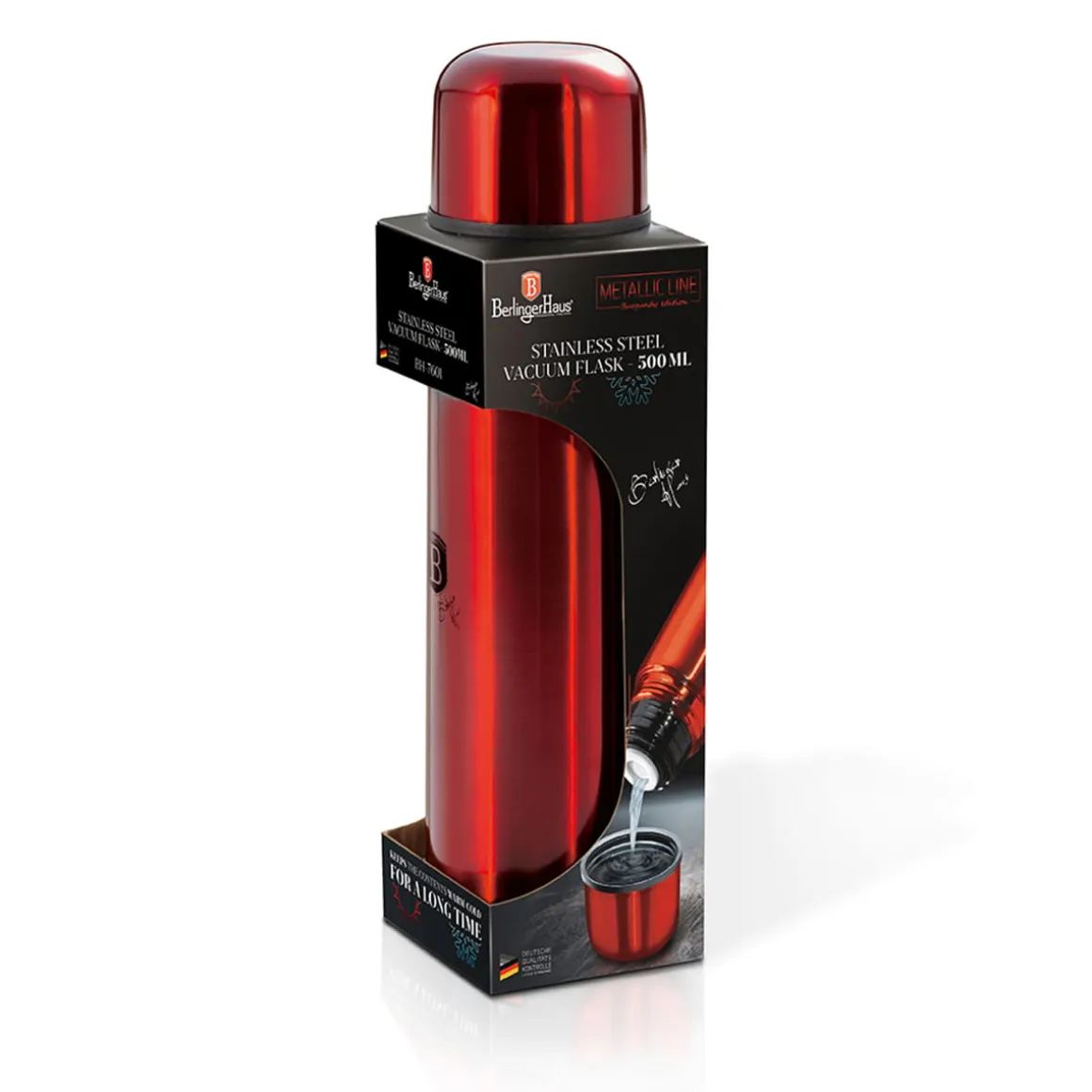 TERMOS STALOWY 0,5L BERLINGER HAUS BH-7601 BURGUNDY
