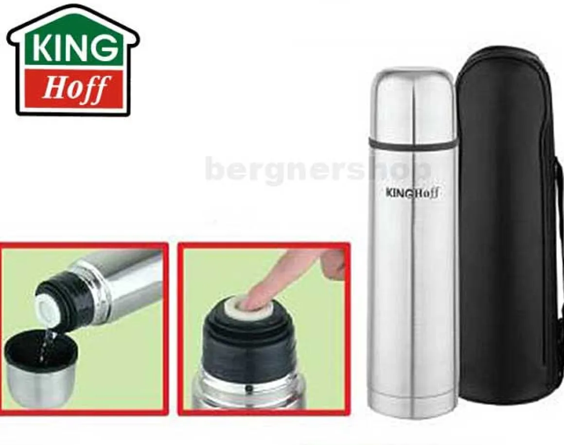 TERMOS STALOWY 1000 ml CLICK-CLACK KINGHOFF KH-4054