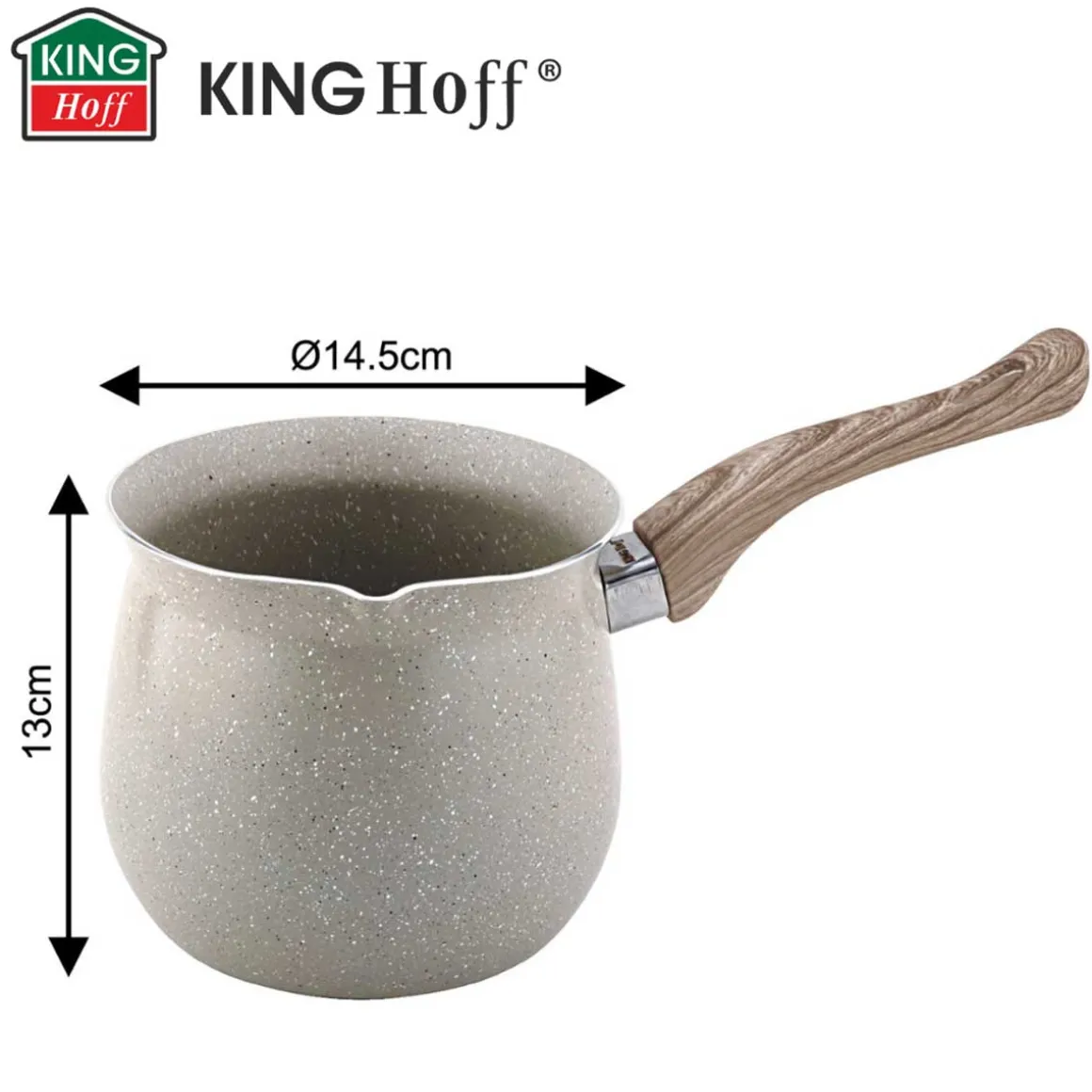 TYGIELEK MARMURKOWY DO KAWY PO TURECKU 1,8L KINGHOFF KH-1982 INDUKCJA