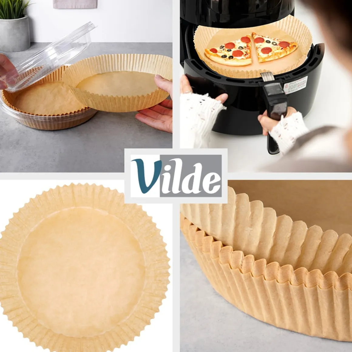 WKŁAD PAPIEROWY DO FRYTOWNICY OKRĄGŁY 19cm 100szt. 279049