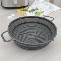 WKŁAD SILIKONOWY DO FRYTOWNICY SKŁADANY OKRĄGŁY 19cm