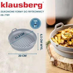 WKŁAD SILIKONOWY DO FRYTOWNICY 20cm KLAUSBERG KB-7789 2 szt.