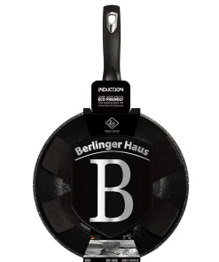 WOK GRANITOWY 28cm BERLINGERHAUS BLACK SILVER BH-1848