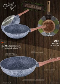 WOK GRANITOWY 28cm BERLINGERHAUS FOREST LINE BH-1204