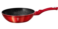 WOK GRANITOWY 28cm BERLINGERHAUS RED METALLIC BH-1267