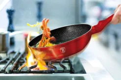 WOK GRANITOWY 28cm BERLINGERHAUS RED METALLIC BH-1267