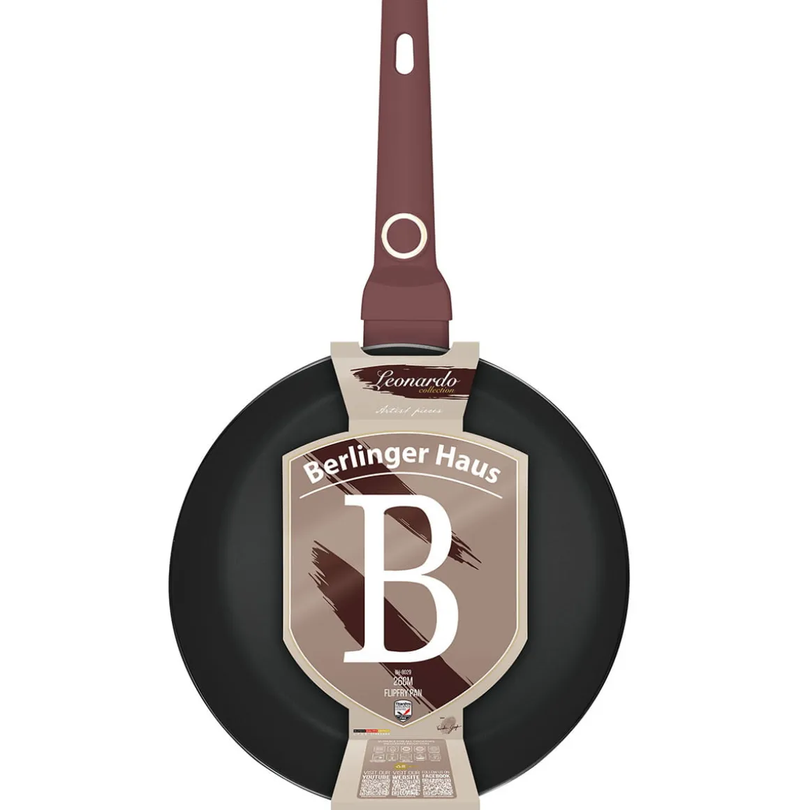 WOK PATELNIA FLIP TYTANOWA 26cm BERLINGER HAUS BH-8029 LEONARDO