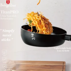 WOK PATELNIA FLIP TYTANOWA 26cm BERLINGER HAUS BH-8029 LEONARDO