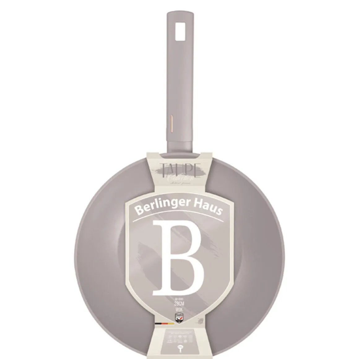 WOK TYTANOWY 28cm BERLINGER HAUS BH-8093 TAUPE