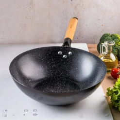 WOK Z POWŁOKĄ MARMURKOWĄ 30cm KINGHOFF KH-1983