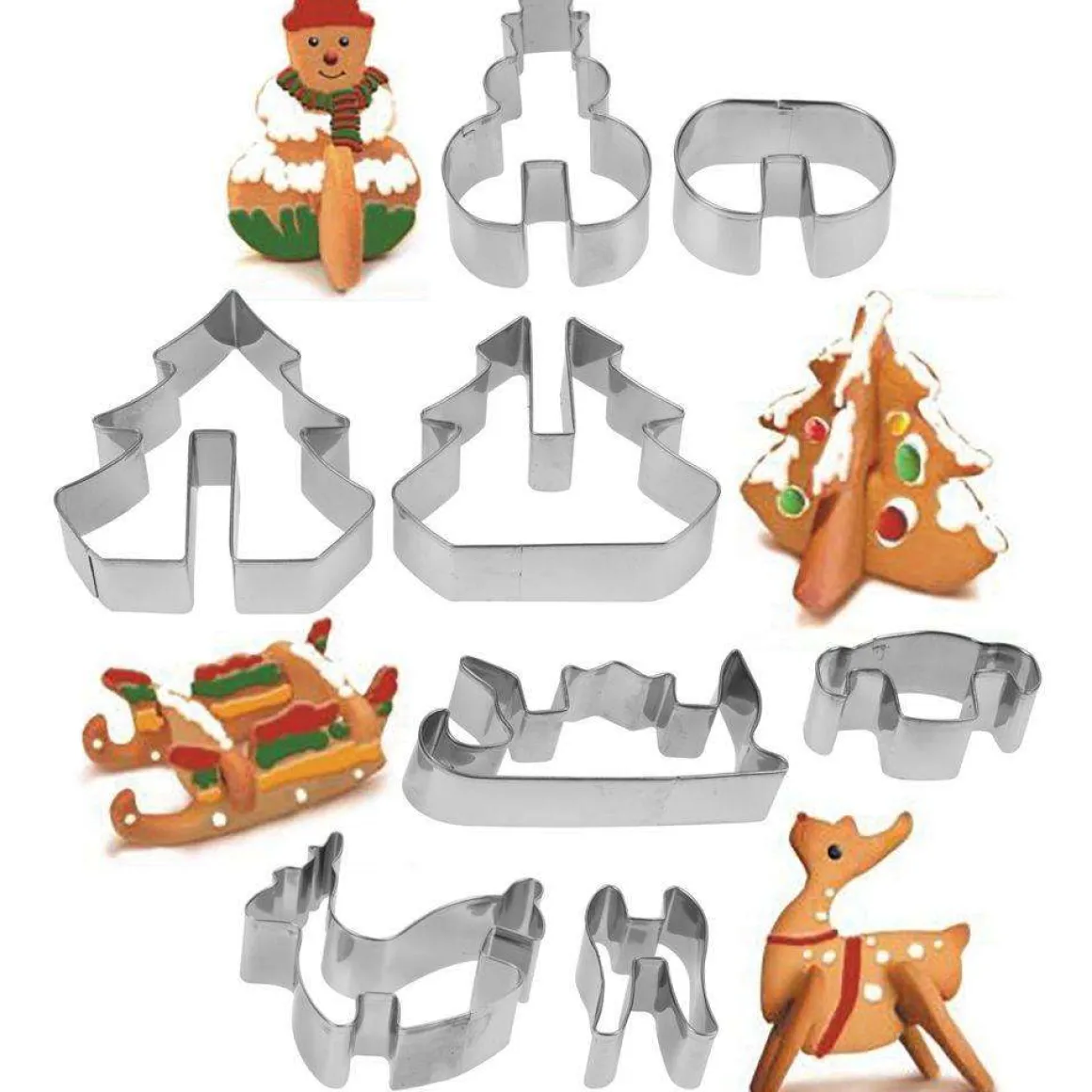 WYKRAWACZE DO CIASTECZEK PIERNICZNKÓW ŚWIĄTECZNYCH 3D
