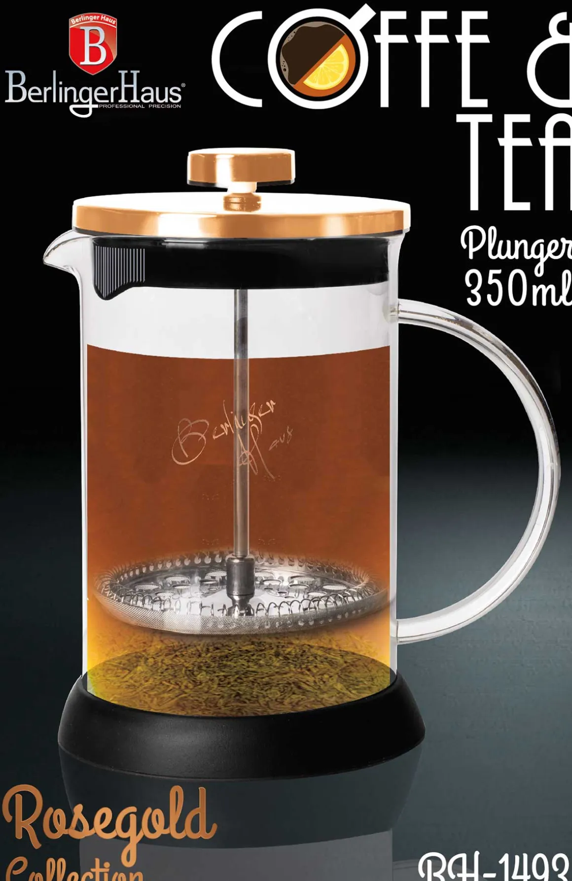 ZAPARZACZ DO HERBATY 350ml BERLINGERHAUS BH-1493 ROSE GOLD
