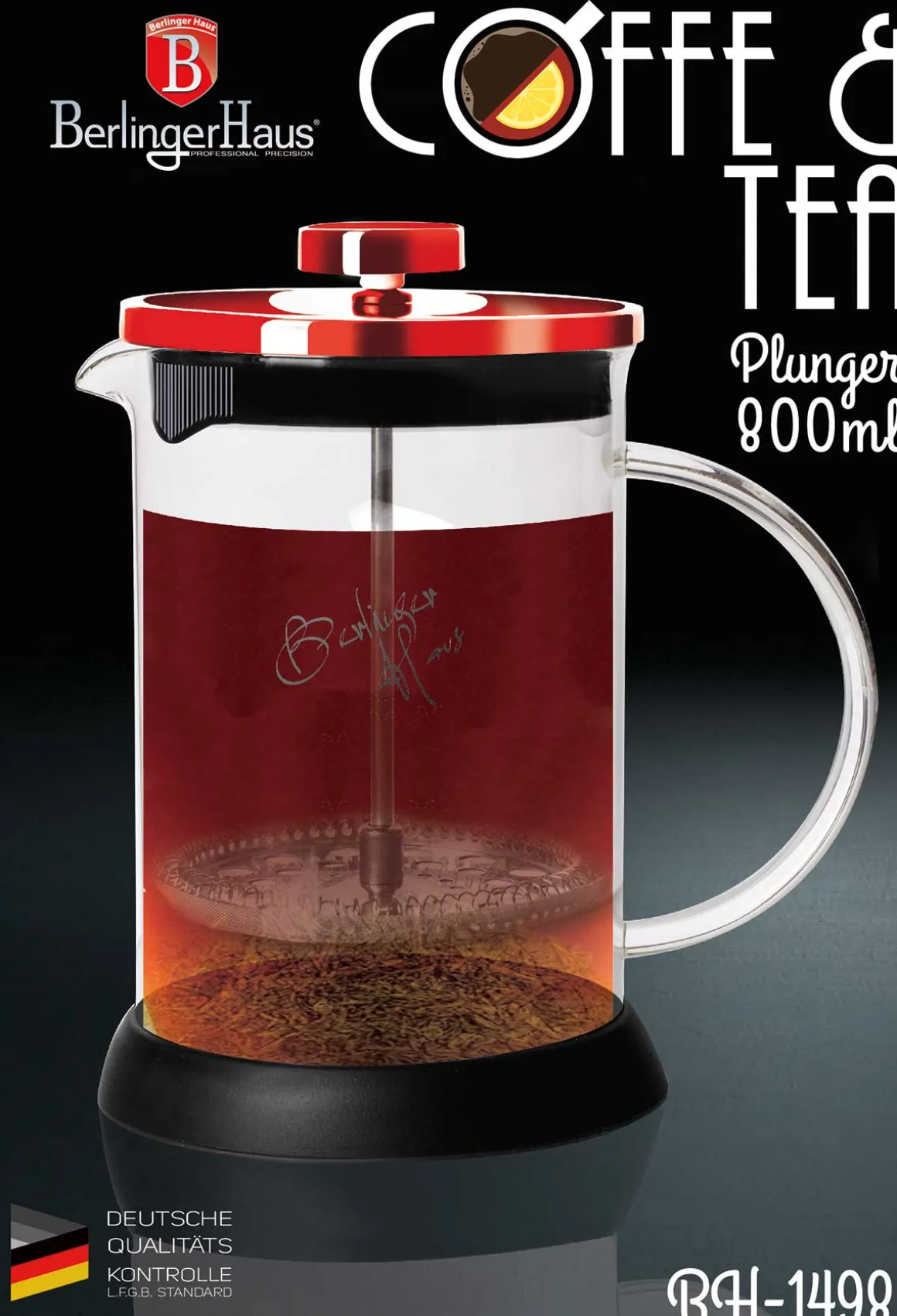 ZAPARZACZ DO HERBATY 800ml BERLINGERHAUS BH-1498 BURGUNDY LINE