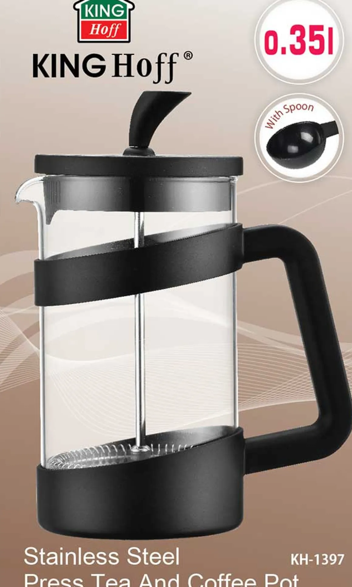 ZAPARZACZ DO HERBATY ZIÓŁ 350ml KINGHOFF KH-1397