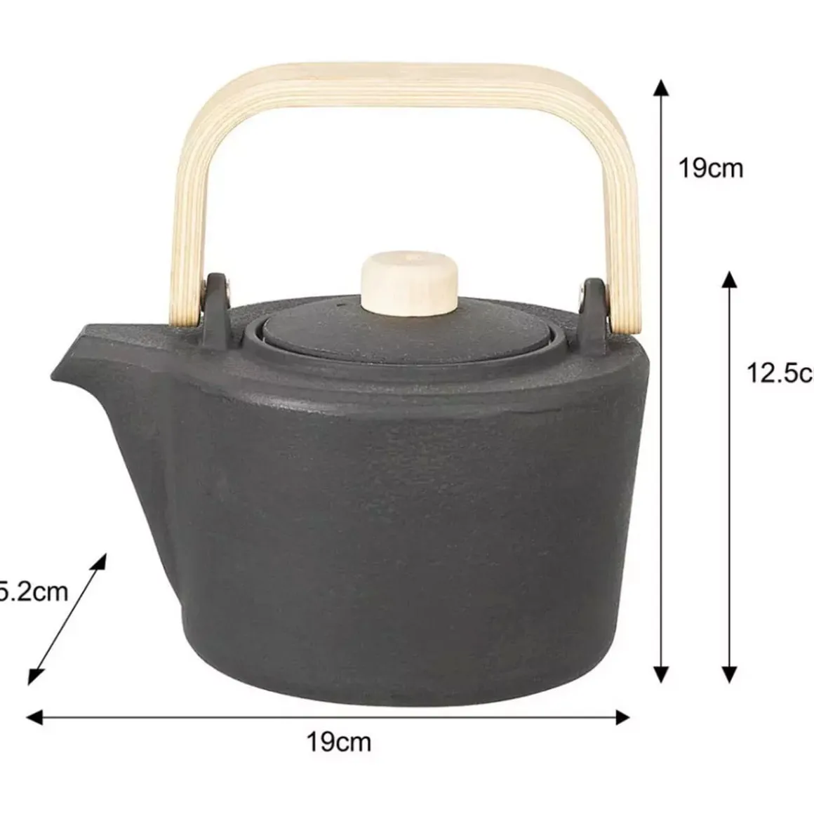 ZAPARZACZ ŻELIWNY DZBANEK 1,3L Z FILTREM KINGHOFF KH-1845