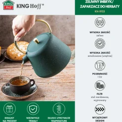 ZAPARZACZ ŻELIWNY IMBRYK 1L Z FILTREM KINGHOFF KH-1933