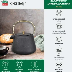 ZAPARZACZ ŻELIWNY IMBRYK 1L Z FILTREM KINGHOFF KH-1932
