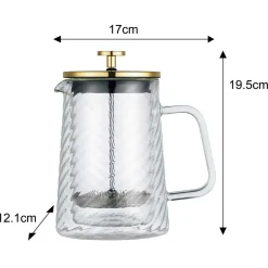 ZAPARZACZ TŁOKOWY DO KAWY/HERBATY TERMICZNY 600ml KLAUSBERG KB-7766