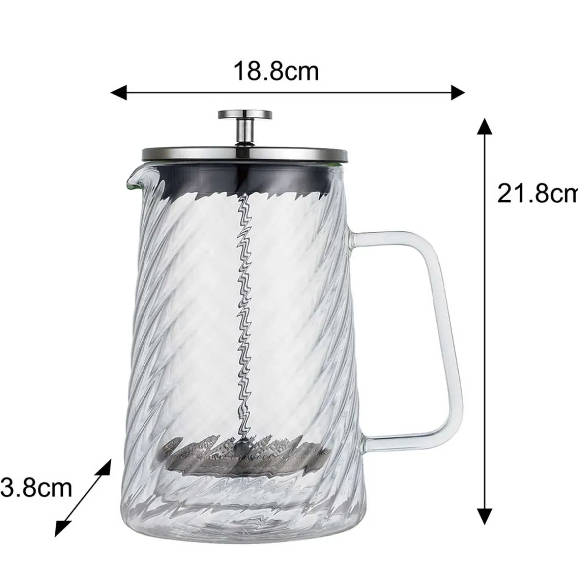 ZAPARZACZ TŁOKOWY DO KAWY/HERBATY TERMICZNY 1000ml KLAUSBERG KB-7764