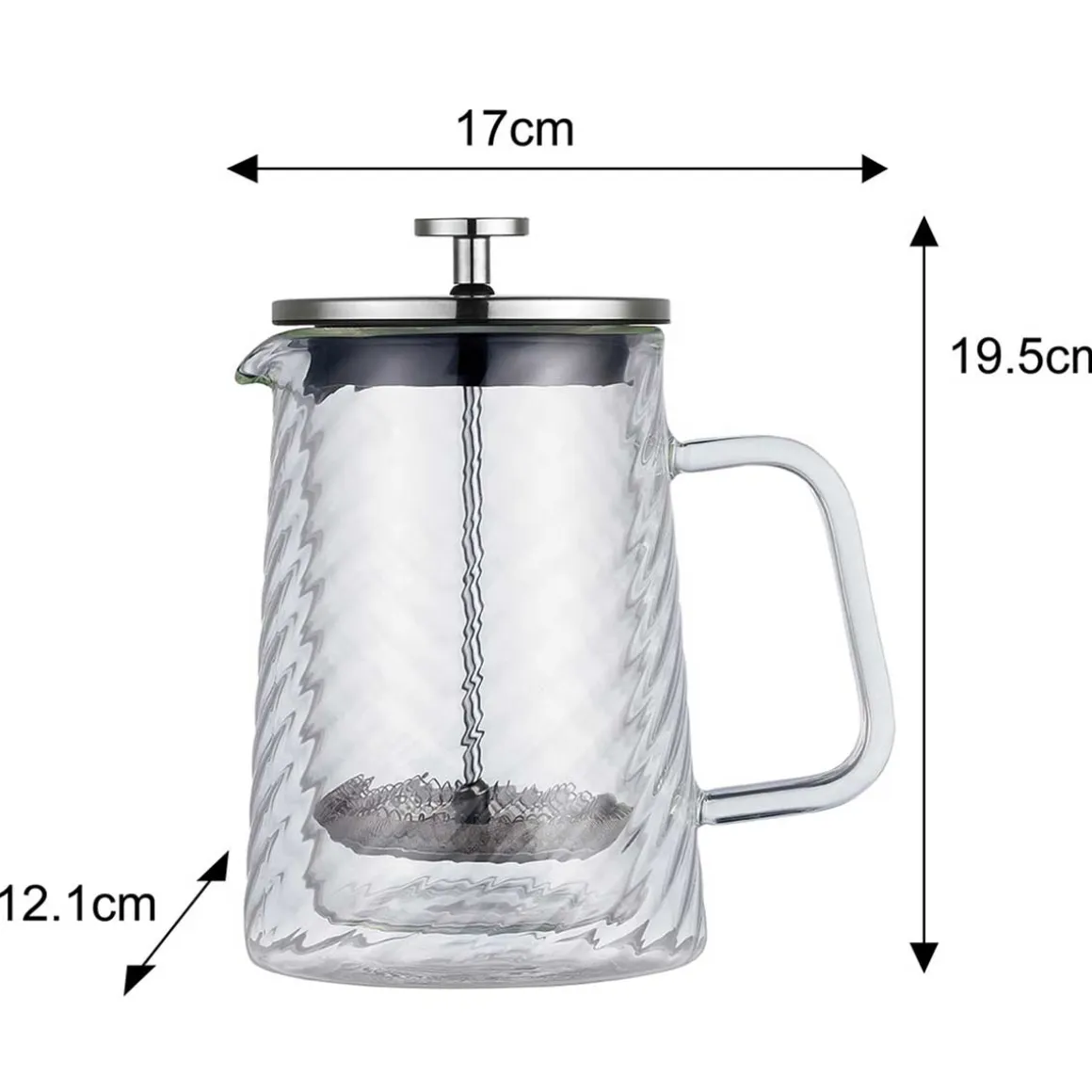 ZAPARZACZ TŁOKOWY DO KAWY/HERBATY TERMICZNY 600ml KLAUSBERG KB-7763