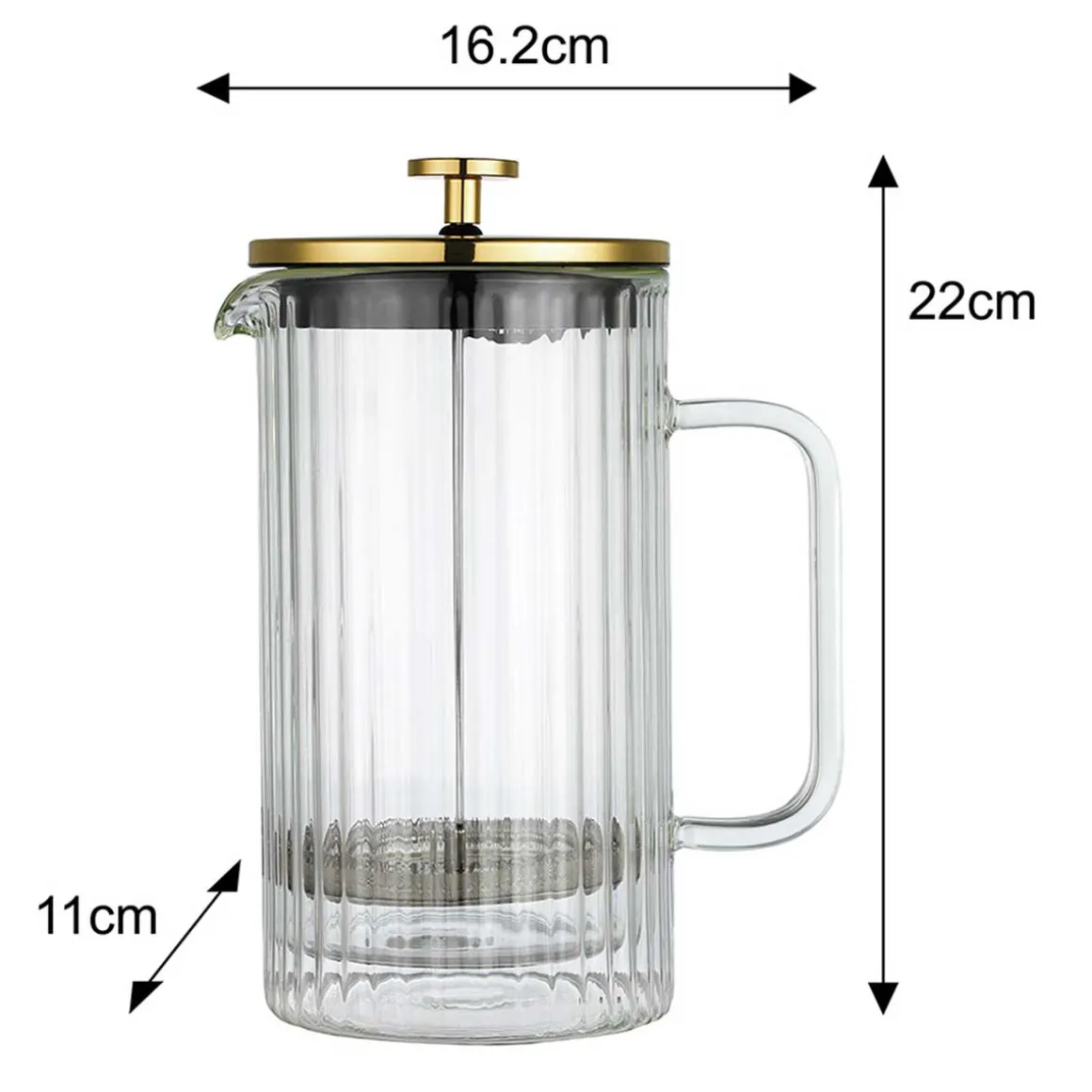 ZAPARZACZ TŁOKOWY DO KAWY/HERBATY TERMICZNY 1000ml KLAUSBERG KB-7761