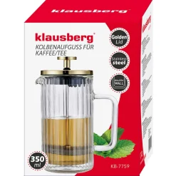ZAPARZACZ TŁOKOWY DO KAWY/HERBATY TERMICZNY 350ml KLAUSBERG KB-7759