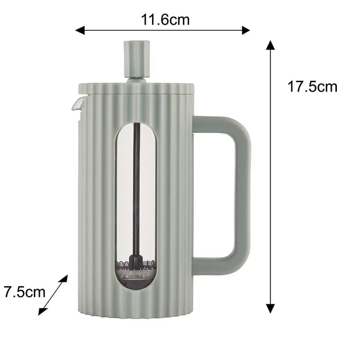 ZAPARZACZ TŁOKOWY DO KAWY/HERBATY 350ml KLAUSBERG KB-7745 ZIELONY