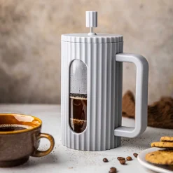 ZAPARZACZ TŁOKOWY DO KAWY/HERBATY 350ml KLAUSBERG KB-7742 SZARY