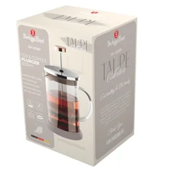 ZAPARZACZ TŁOKOWY DO KAWY HERBATY 800ml BERLINGER HAUS BH-8589 TAUPE