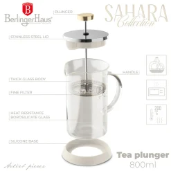 ZAPARZACZ TŁOKOWY DO KAWY HERBATY 800ml BERLINGER HAUS BH-8587 SAHARA