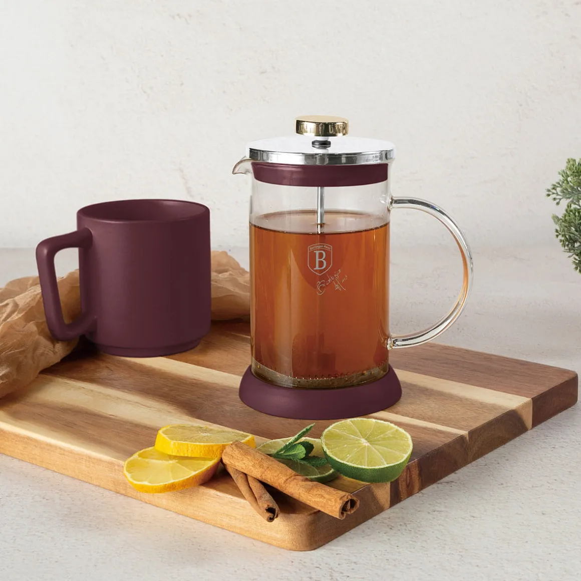 ZAPARZACZ TŁOKOWY DO KAWY HERBATY 600ml BERLINGER HAUS BH-8584 LEONARDO