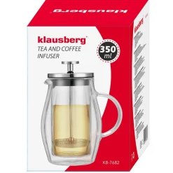 ZAPARZACZ TŁOKOWY DO KAWY/HERBATY TERMICZNY 350ml KLAUSBERG KB-7682