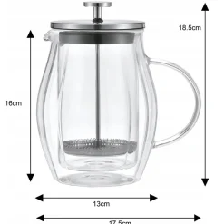 ZAPARZACZ TŁOKOWY DO KAWY/HERBATY TERMICZNY 600ml KLAUSBERG KB-7683