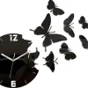 Zegar ścienny Butterfly Black