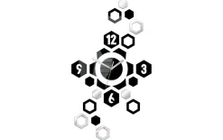 Zegar ścienny Hexagon Black