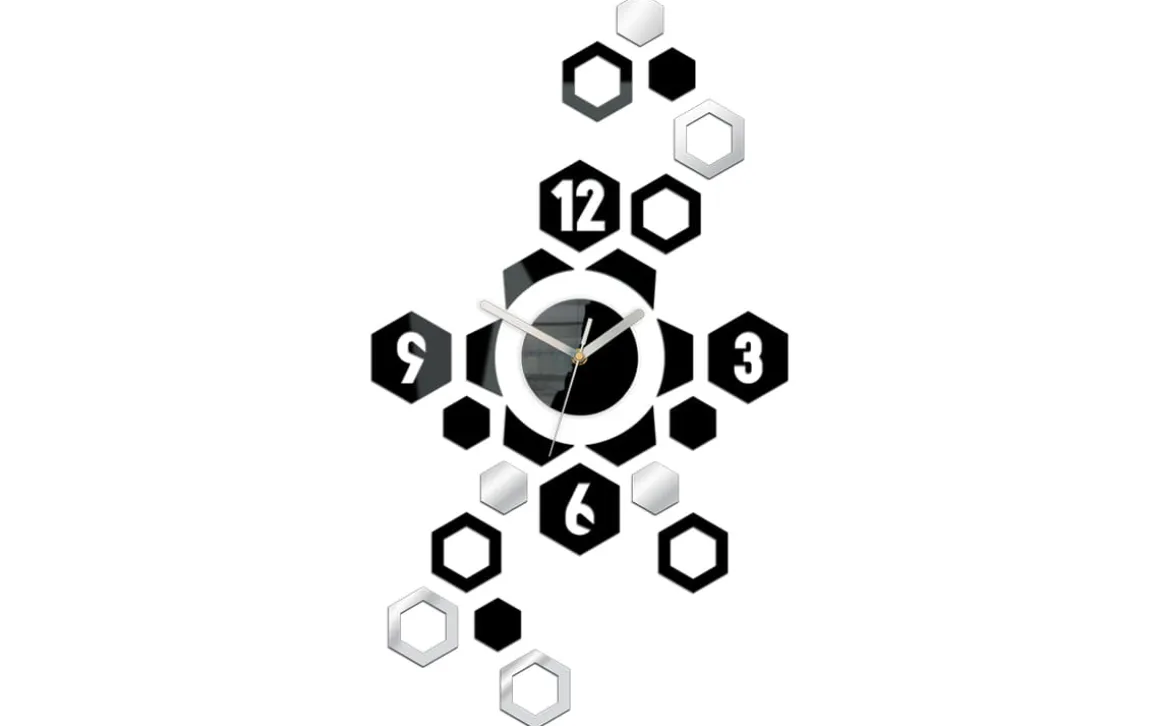 Zegar ścienny Hexagon Black